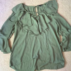 My Michelle business ruffle blouse